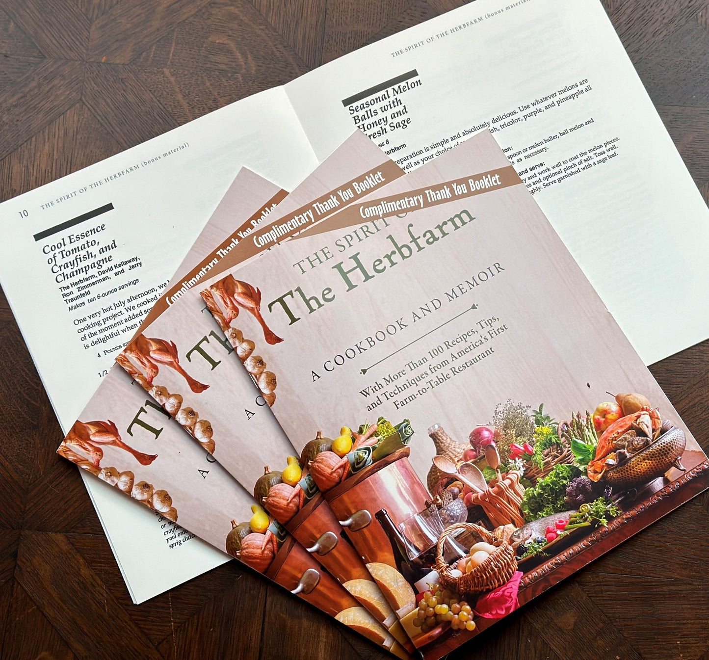 The Spirit of The Herbfarm Restaurant - A Cookbook and Memoir by Ron Zimmerman
