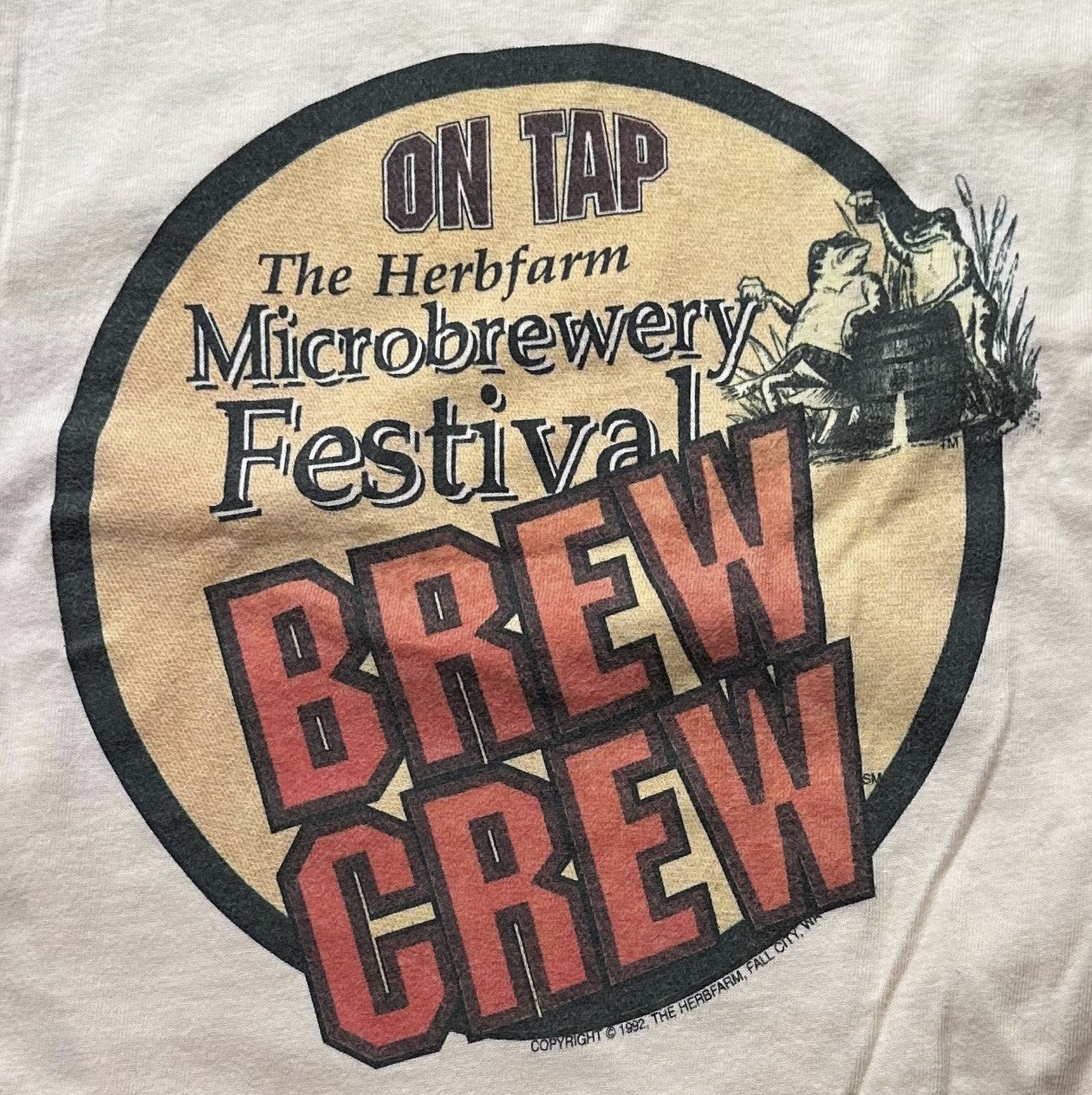 Microbrewery Festival Crew Peach Shirt L
